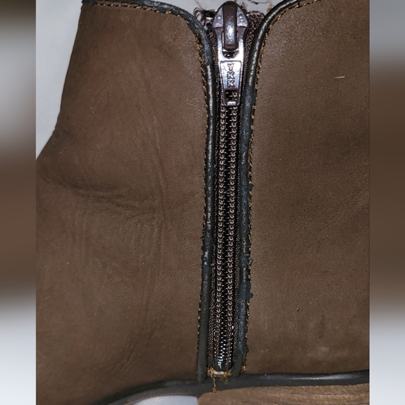 Steve Madden Leather Ankle Boots, (Brown - Size 8) - Picture 7 of 11